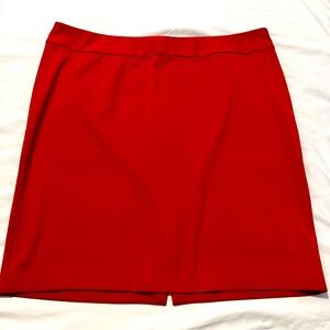 Lane Bryant Sexy Bright Red Short Pencil Skirt